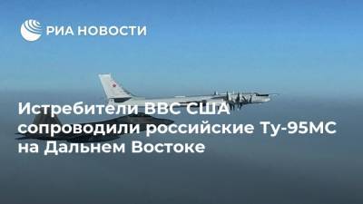 Истребители ВВС США сопроводили российские Ту-95МС на Дальнем Востоке