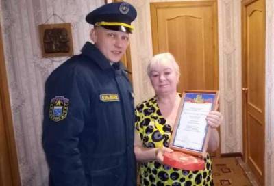 Ветерану пожарной охраны из Волосовского района вручили благодарность