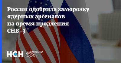 Россия одобрила заморозку ядерных арсеналов на время продления СНВ-3