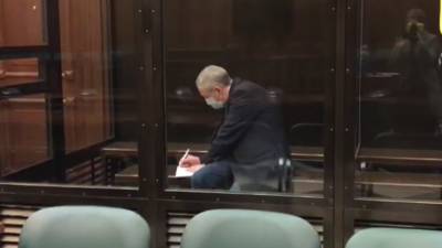 Ефремов в суде во время рассмотрения жалобы на приговор по делу о ДТП — видео