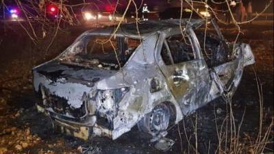 В Башкирии иномарка врезалась в дерево и загорелась – погиб пассажир