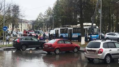 Семь человек пострадали в ДТП с участием троллейбуса под Владимиром
