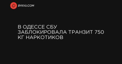 В Одессе СБУ заблокировала транзит 750 кг наркотиков