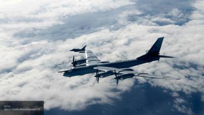 Минобороны РФ показало кадры полета бомбардировщиков Ту-95МС у Аляски