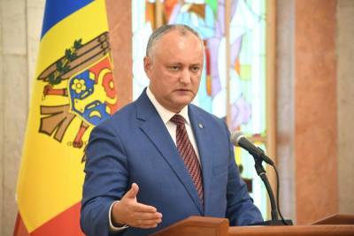 Додон назвал условия для проведения досрочных парламентских выборов в Молдавии