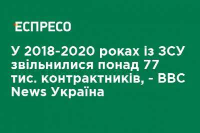 В 2018-2020 годах из ВСУ уволилось более 77 тыс. контрактников, - BBC News Украина