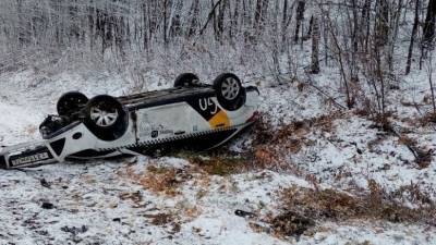 В Башкирии произошла авария из-за гололёда