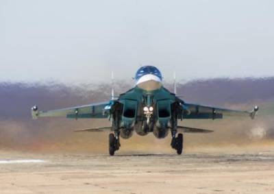 В Хабаровском крае упал бомбардировщик Су-34