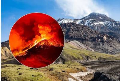 На Камчатке началось мощное извержение вулкана Безымянный