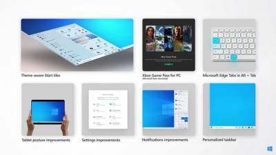 Windows 10 начала получать обновление с новым меню "Пуск"