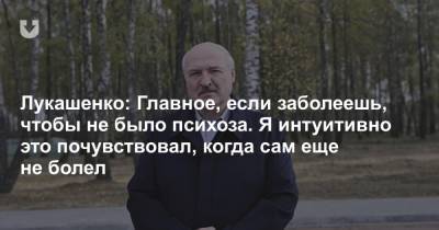Лукашенко о коронавирусе: Мой главный совет, он и сейчас актуален: никакого психоза!