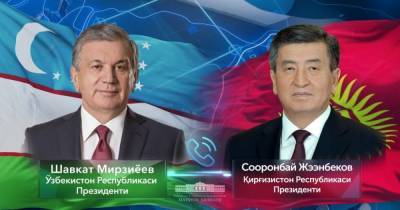 Телефонный разговор с Президентом Кыргызской Республики Сооронбаем Жээнбековым