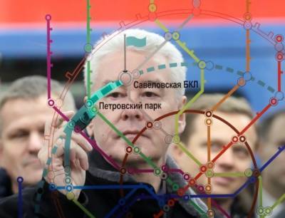 Собянин: восточный участок Большого кольца московского метро достроят в 2022 г
