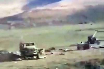 Азербайджан уничтожил армянские танки, видео