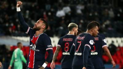 Дубль Неймара помог "Пари Сен-Жермен" добиться разгромной победы в матче Лиги 1