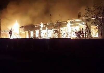В Рязанской области загорелась больница