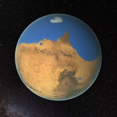 На Марсе подо льдом могут скрываться суперсоленые озера