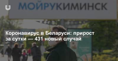 Коронавирус в Беларуси: прирост за сутки — 431 новый случай