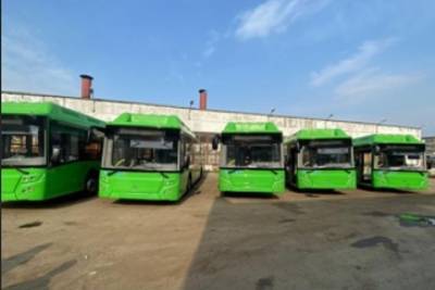 Новые автобусы на газомоторном топливе приехали в Псков