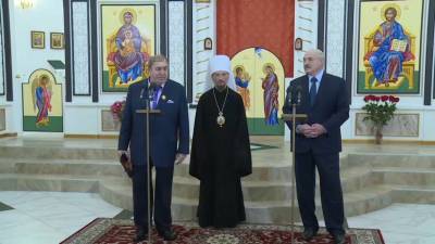 Лукашенко посетил открытие храма Иоанна Предтечи под Минском