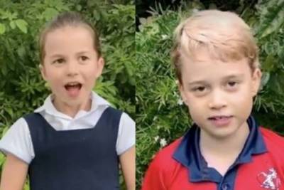Кенсингтонский дворец поделился редким видео с принцем Джорджем, принцессой Шарлоттой и принцем Луи