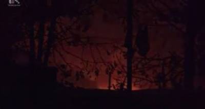 Армия обороны ночью уничтожила склад боеприпасов азербайджанских ВС - видео