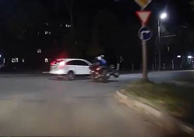 ДТП с квадроциклом на улице Дзержинского попало на видео