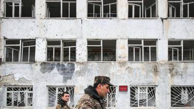 Минобороны Армении показало последствия обстрела Степанакерта