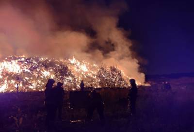 Опубликованы кадры пожара на МПБО-2 в Петербурге