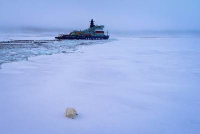 Ледокол «Арктика» достиг Северного полюса