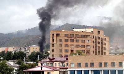 Столица непризнанного Нагорного Карабаха подверглась новому обстрелу