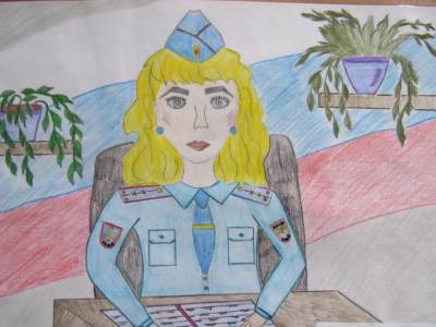 В Твери дети нарисуют родителей-полицейских