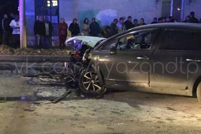 В Рязани в результате ДТП загорелся мотоцикл, водитель погиб