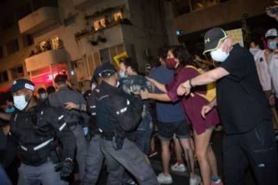 В Израиле во время антиправительственных протестов произошли столкновения с полицией, более 20 человек задержаны