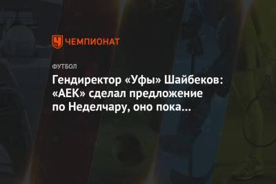 Гендиректор «Уфы» Шайбеков: «АЕК» сделал предложение по Неделчару, оно пока не устроило
