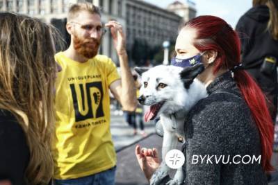 В центре Киева зоозащитники призвали к гуманному обращению с животными – фото