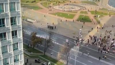 Против участников акции в белорусской столице применили водометы