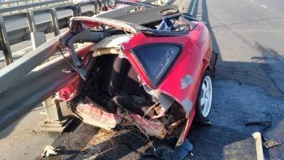 Машину разорвало пополам, водитель погиб: авария в Саранске попала на видео
