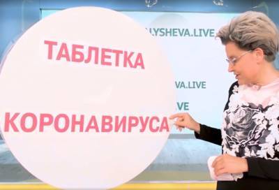 Елена Малышева показала действие таблетки от коронавируса