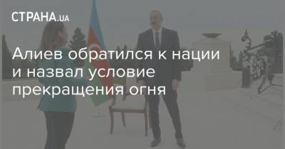 Алиев обратился к нации и назвал условие прекращения огня