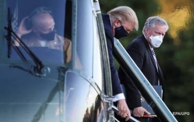 Трамп на короткое время покинул больницу