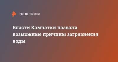 Владимир Солодов - Власти Камчатки назвали возможные причины загрязнения воды - ren.tv