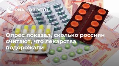 Опрос показал, сколько россиян считают, что лекарства подорожали