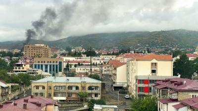 Столица Арцаха с утра под обстрелом ВС Азербайджана