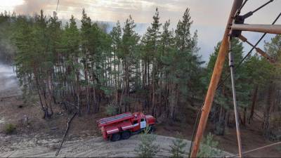 Пожары в Луганской области: борьба с огнем продолжается