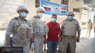 Сотрудники ЦПВС раздали гуманитарную помощь сирийцам из Месраба