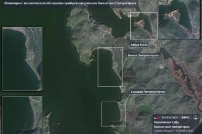 «Роскосмос» опубликовал спутниковые снимки побережья Камчатки