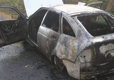 При возгорании автомобиля в Ряжске погиб 28-летний мужчина