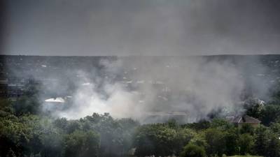 Пожар в Луганской области Украины привёл к детонации боеприпасов