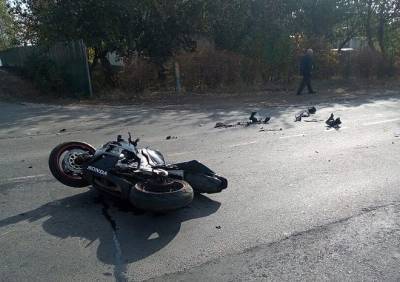 В Сараях мотоциклист влетел в грузовик